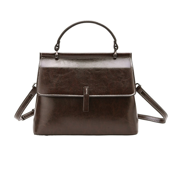 Elegant Leather Tote for Women – Chic Top Handle & Shoulder Bag